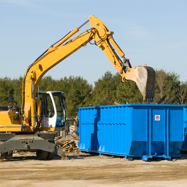 how many times can i have a residential dumpster rental emptied in Haworth OK